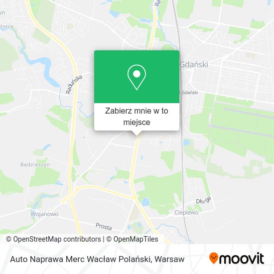 Mapa Auto Naprawa Merc Wacław Polański