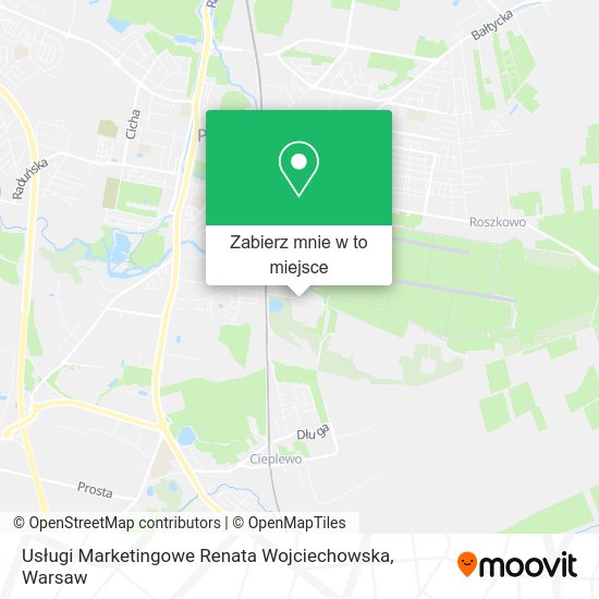 Mapa Usługi Marketingowe Renata Wojciechowska