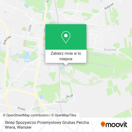 Mapa Sklep Spozywczo Przemyslowy Grubas Percha Wiera