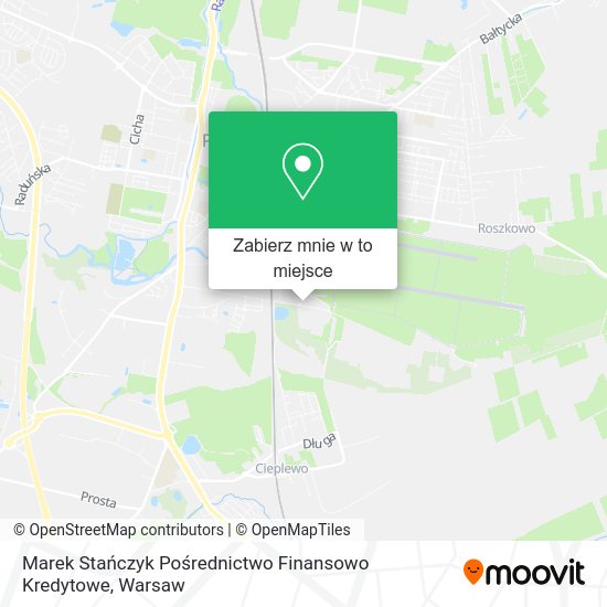 Mapa Marek Stańczyk Pośrednictwo Finansowo Kredytowe