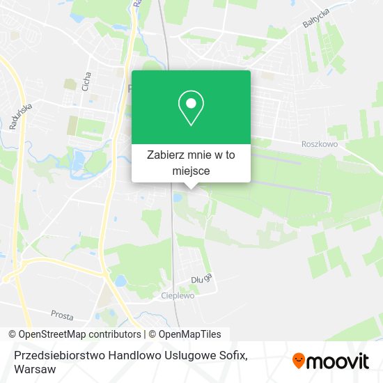 Mapa Przedsiebiorstwo Handlowo Uslugowe Sofix