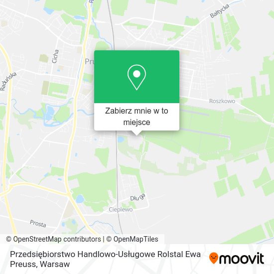 Mapa Przedsiębiorstwo Handlowo-Usługowe Rolstal Ewa Preuss