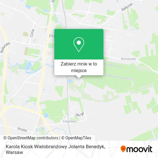 Mapa Karola Kiosk Wielobranżowy Jolanta Benedyk