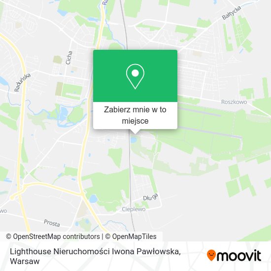 Mapa Lighthouse Nieruchomości Iwona Pawłowska