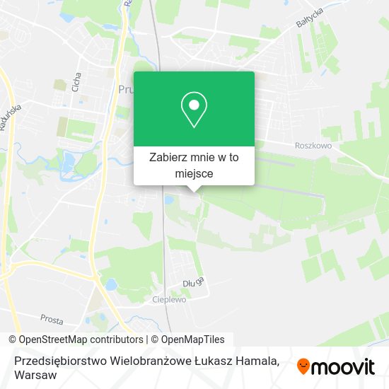 Mapa Przedsiębiorstwo Wielobranżowe Łukasz Hamala