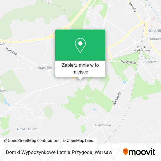 Mapa Domki Wypoczynkowe Letnia Przygoda