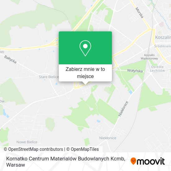 Mapa Kornatko Centrum Materialów Budowlanych Kcmb