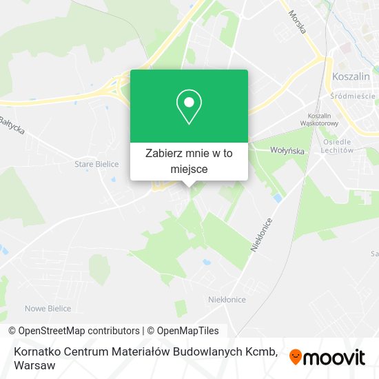 Mapa Kornatko Centrum Materiałów Budowlanych Kcmb