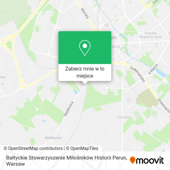 Mapa Bałtyckie Stowarzyszenie Miłośników Historii Perun