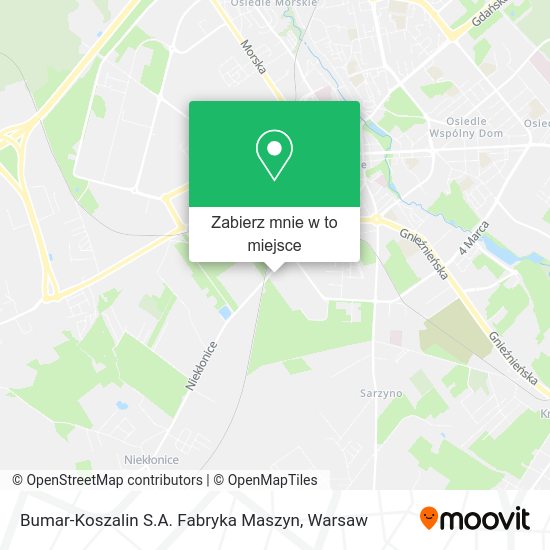 Mapa Bumar-Koszalin S.A. Fabryka Maszyn