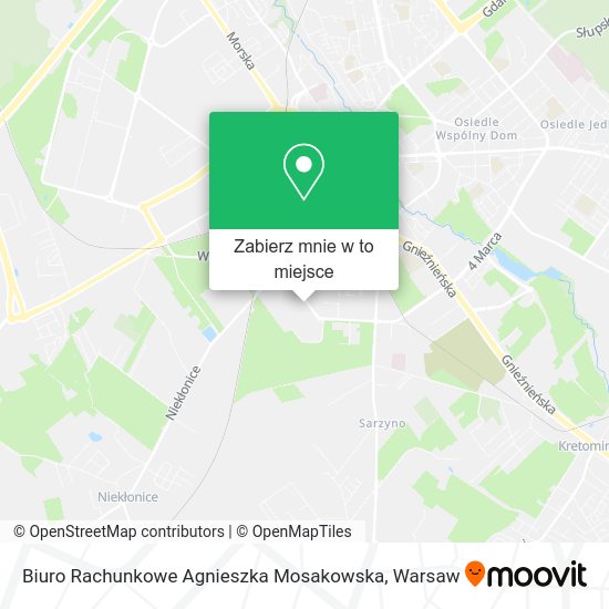 Mapa Biuro Rachunkowe Agnieszka Mosakowska