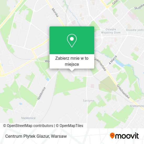 Mapa Centrum Plytek Glazur