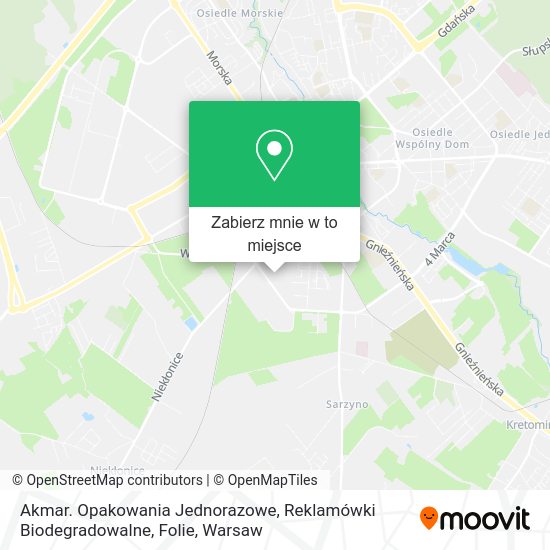 Mapa Akmar. Opakowania Jednorazowe, Reklamówki Biodegradowalne, Folie