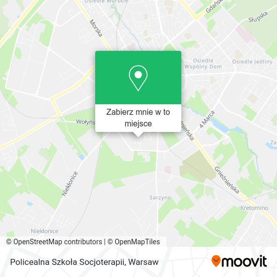 Mapa Policealna Szkoła Socjoterapii