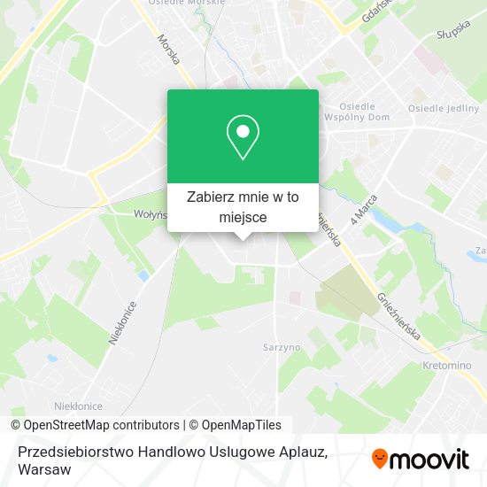 Mapa Przedsiebiorstwo Handlowo Uslugowe Aplauz