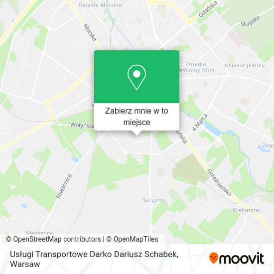 Mapa Usługi Transportowe Darko Dariusz Schabek