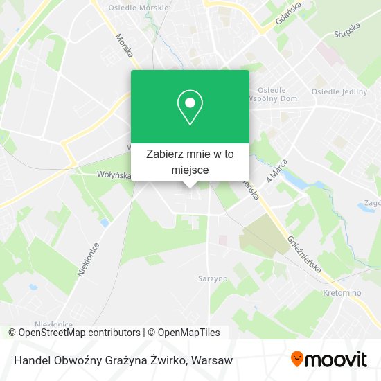 Mapa Handel Obwoźny Grażyna Żwirko