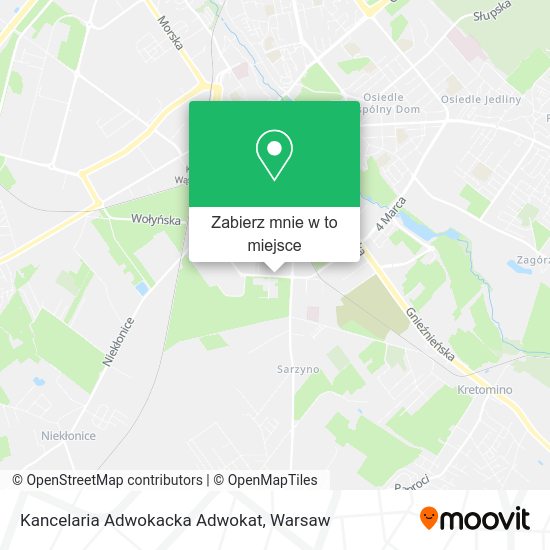 Mapa Kancelaria Adwokacka Adwokat