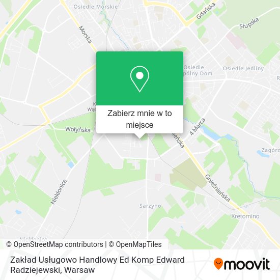 Mapa Zakład Usługowo Handlowy Ed Komp Edward Radziejewski