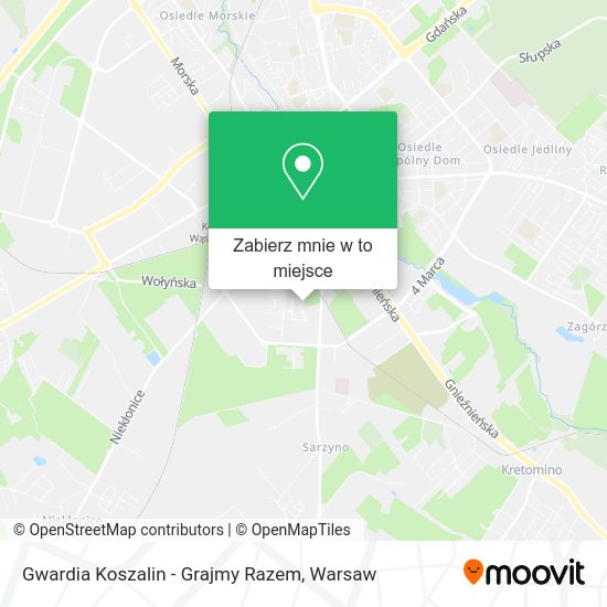 Mapa Gwardia Koszalin - Grajmy Razem