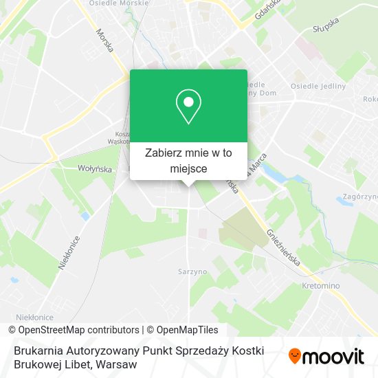 Mapa Brukarnia Autoryzowany Punkt Sprzedaży Kostki Brukowej Libet