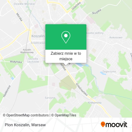 Mapa Plon Koszalin