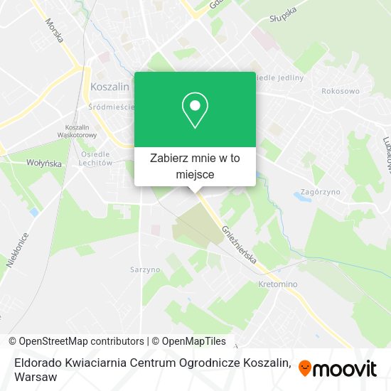 Mapa Eldorado Kwiaciarnia Centrum Ogrodnicze Koszalin