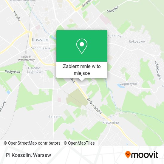 Mapa Pl Koszalin