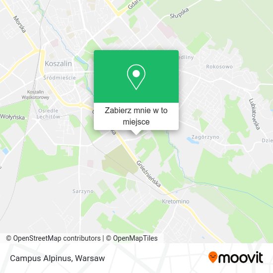 Mapa Campus Alpinus