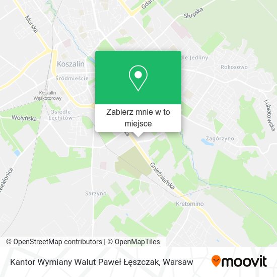 Mapa Kantor Wymiany Walut Paweł Łęszczak