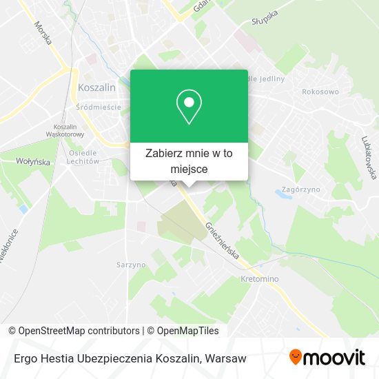 Mapa Ergo Hestia Ubezpieczenia Koszalin