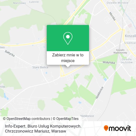 Mapa Info-Expert. Biuro Usług Komputerowych. Chrzczonowicz Mariusz