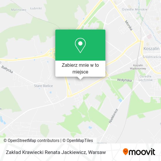 Mapa Zakład Krawiecki Renata Jackiewicz