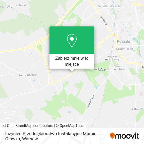 Mapa Inżynier. Przedsiębiorstwo Instalacyjne Marcin Ołówka