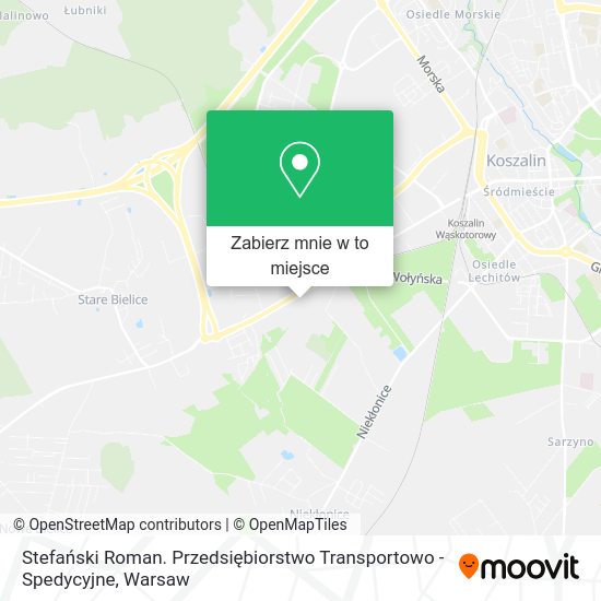 Mapa Stefański Roman. Przedsiębiorstwo Transportowo - Spedycyjne