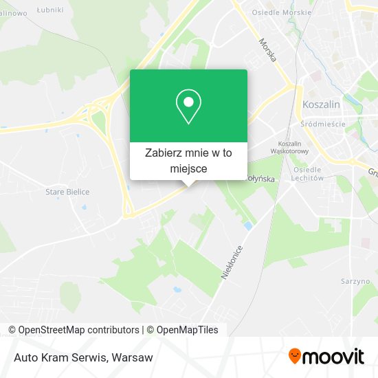 Mapa Auto Kram Serwis