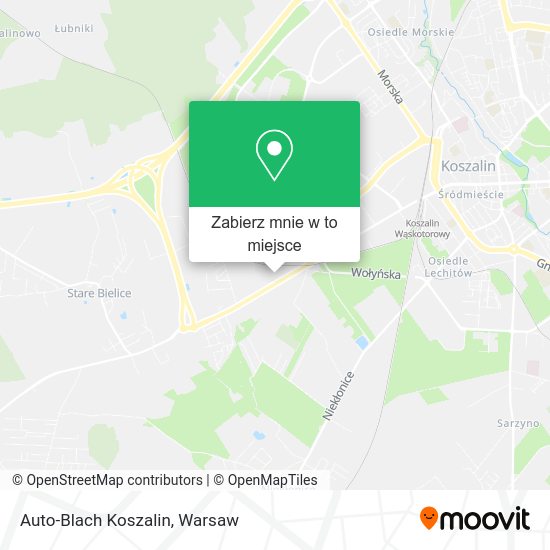 Mapa Auto-Blach Koszalin