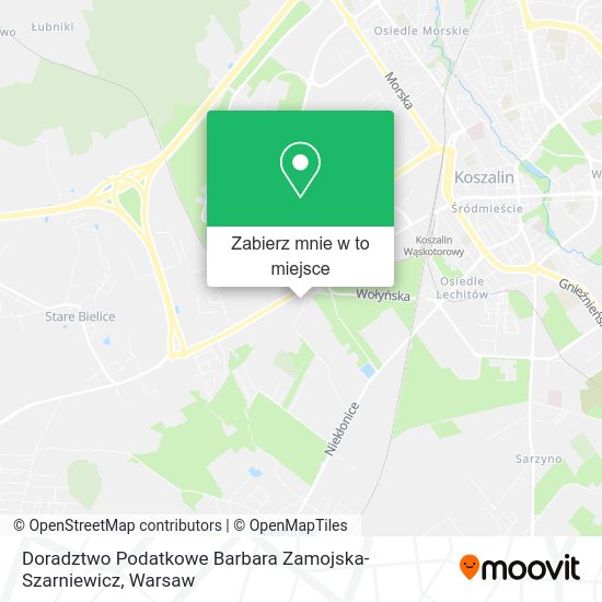 Mapa Doradztwo Podatkowe Barbara Zamojska-Szarniewicz