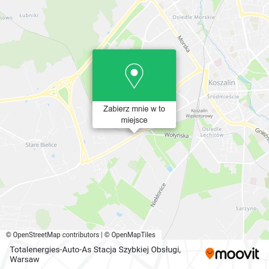 Mapa Totalenergies-Auto-As Stacja Szybkiej Obsługi