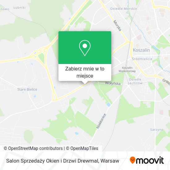 Mapa Salon Sprzedaży Okien i Drzwi Drewmal