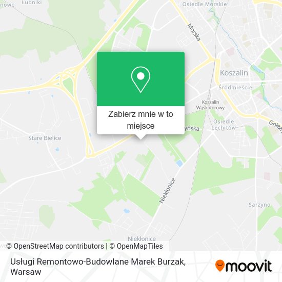 Mapa Usługi Remontowo-Budowlane Marek Burzak