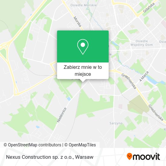 Mapa Nexus Construction sp. z o.o.