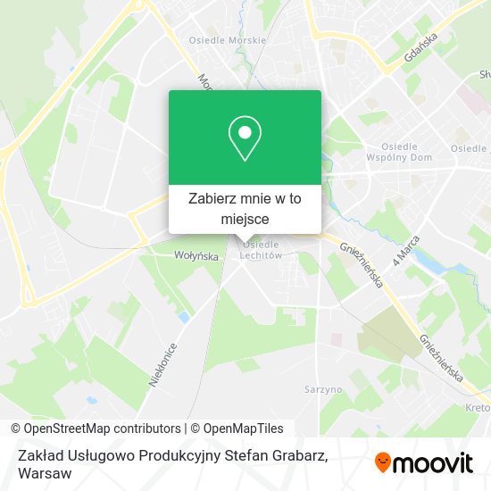 Mapa Zakład Usługowo Produkcyjny Stefan Grabarz