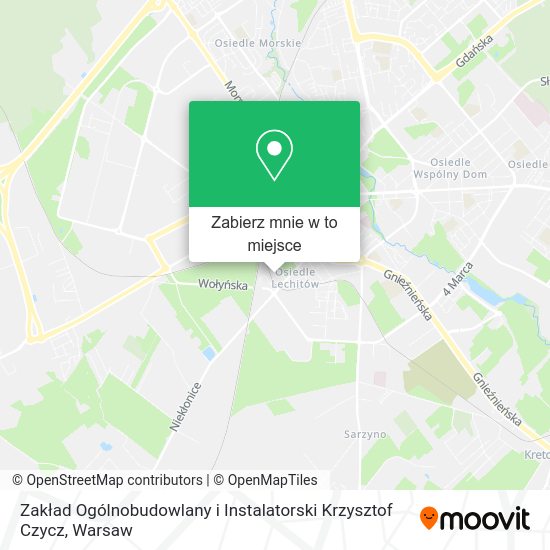 Mapa Zakład Ogólnobudowlany i Instalatorski Krzysztof Czycz