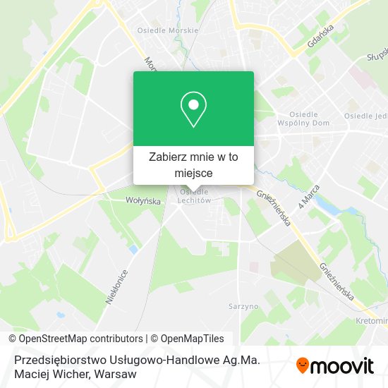 Mapa Przedsiębiorstwo Usługowo-Handlowe Ag.Ma. Maciej Wicher