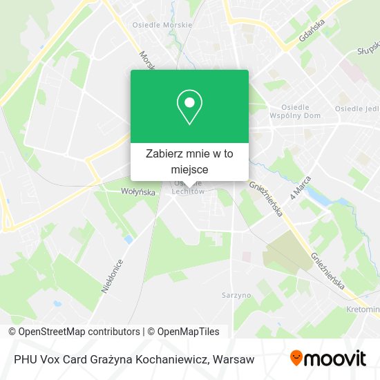 Mapa PHU Vox Card Grażyna Kochaniewicz