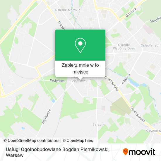 Mapa Usługi Ogólnobudowlane Bogdan Piernikowski