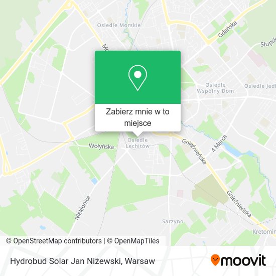 Mapa Hydrobud Solar Jan Niżewski