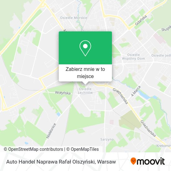 Mapa Auto Handel Naprawa Rafał Olszyński