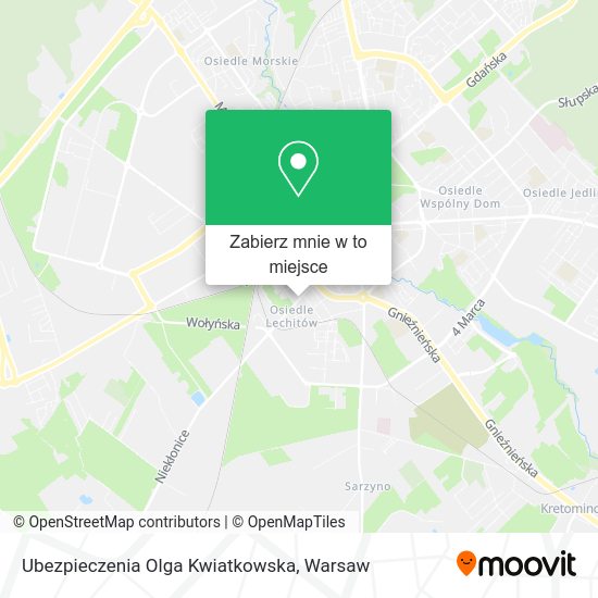 Mapa Ubezpieczenia Olga Kwiatkowska